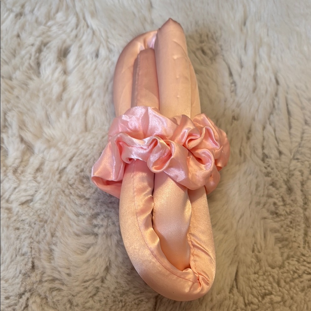 Silk Pink Hair Curling Ribbon